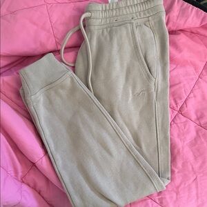 Beige Hollister Jogger Pants